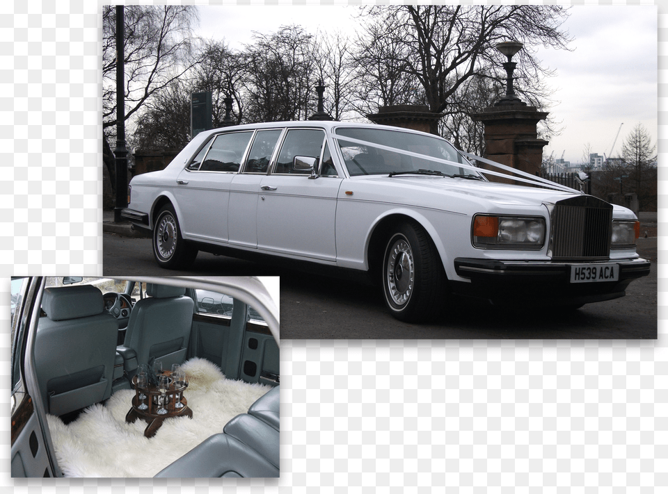 White Ribbon Rolls Royce Silver Spirit, Alloy Wheel, Car, Car Wheel, Machine Free Png