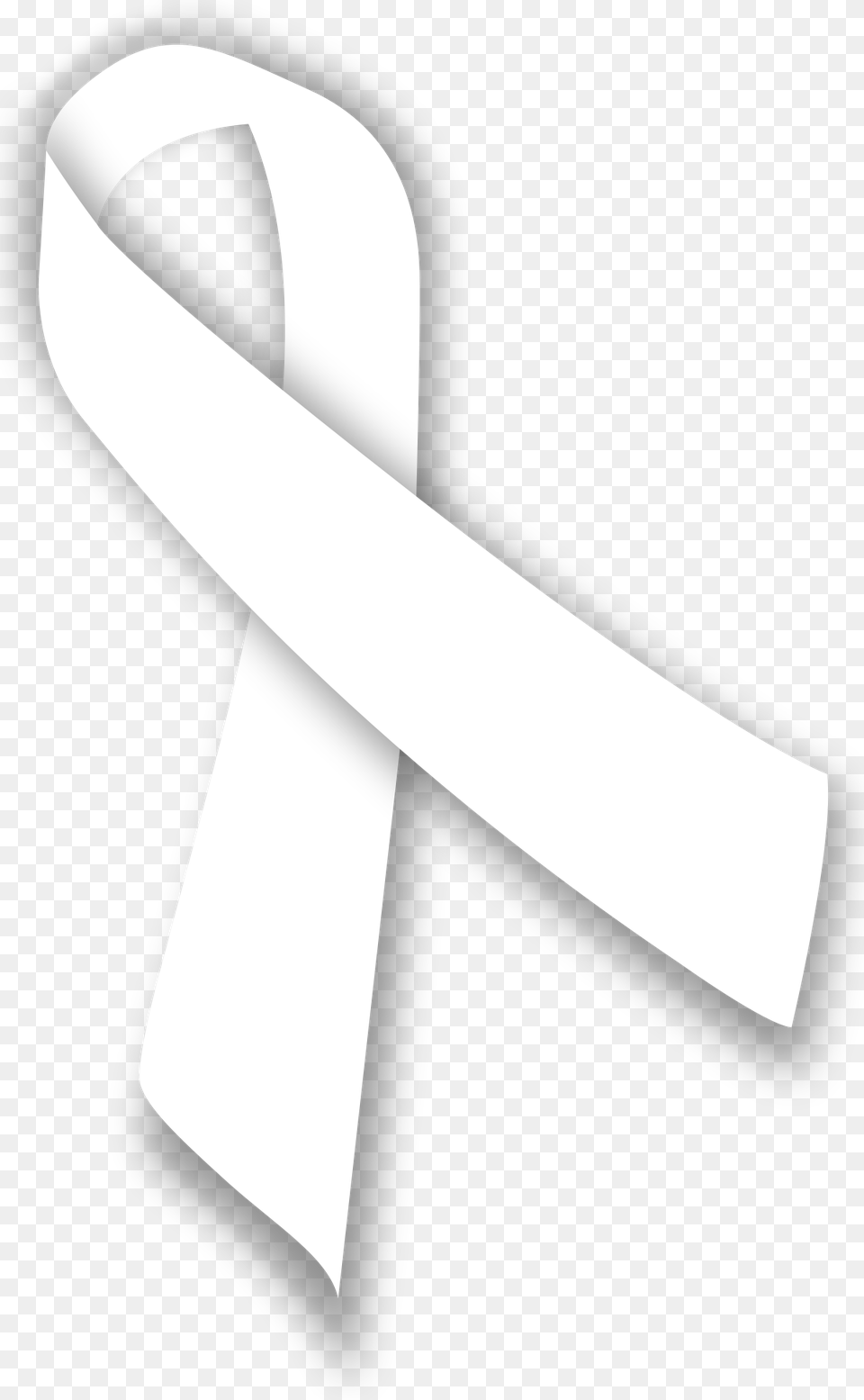 White Ribbon Transparent Lung Cancer Ribbon, Accessories, Formal Wear, Tie Png
