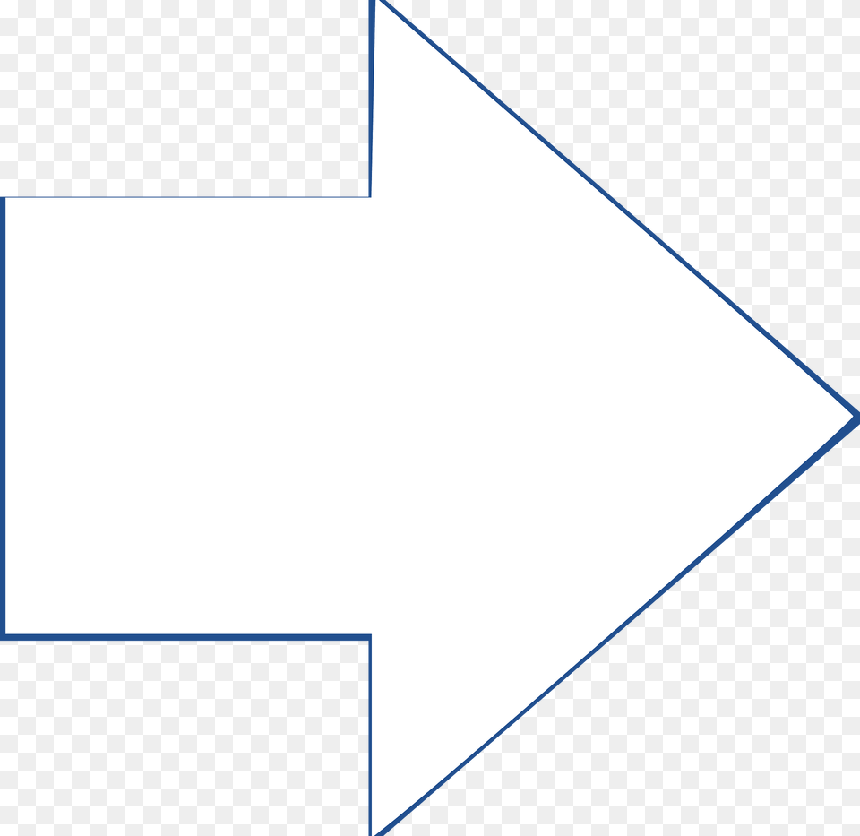 White Right Arrow Clipart, Triangle Png Image