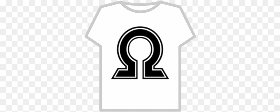 White Roblox Logo Background Roblox Omega Esport, Clothing, T-shirt, Shirt, Symbol Free Transparent Png
