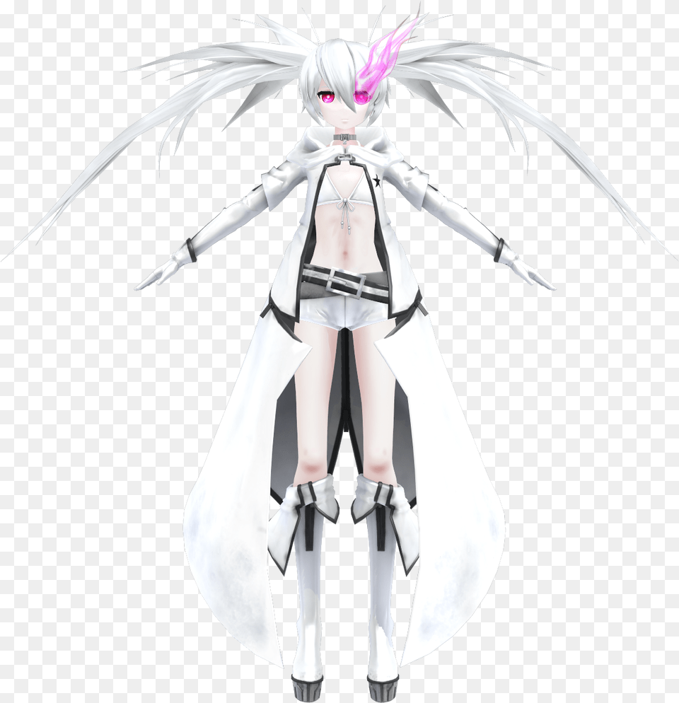 White Rock Shooter Mmd Model, Book, Comics, Publication, Person Png Image