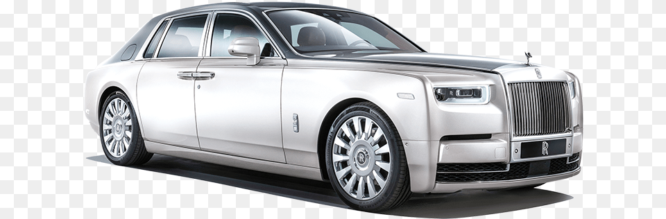 White Rolls Royce Car Transparent Rolls Royce Car, Sedan, Vehicle, Transportation, Wheel Png