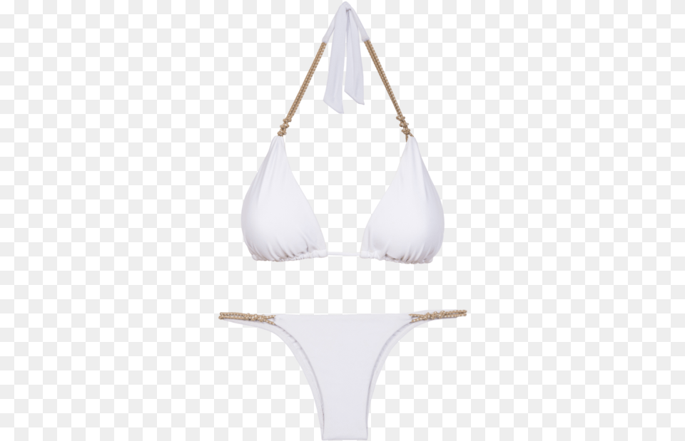 White Rope Knot Triangle Bikini Brassiere, Clothing, Swimwear, Accessories, Smoke Pipe Free Transparent Png