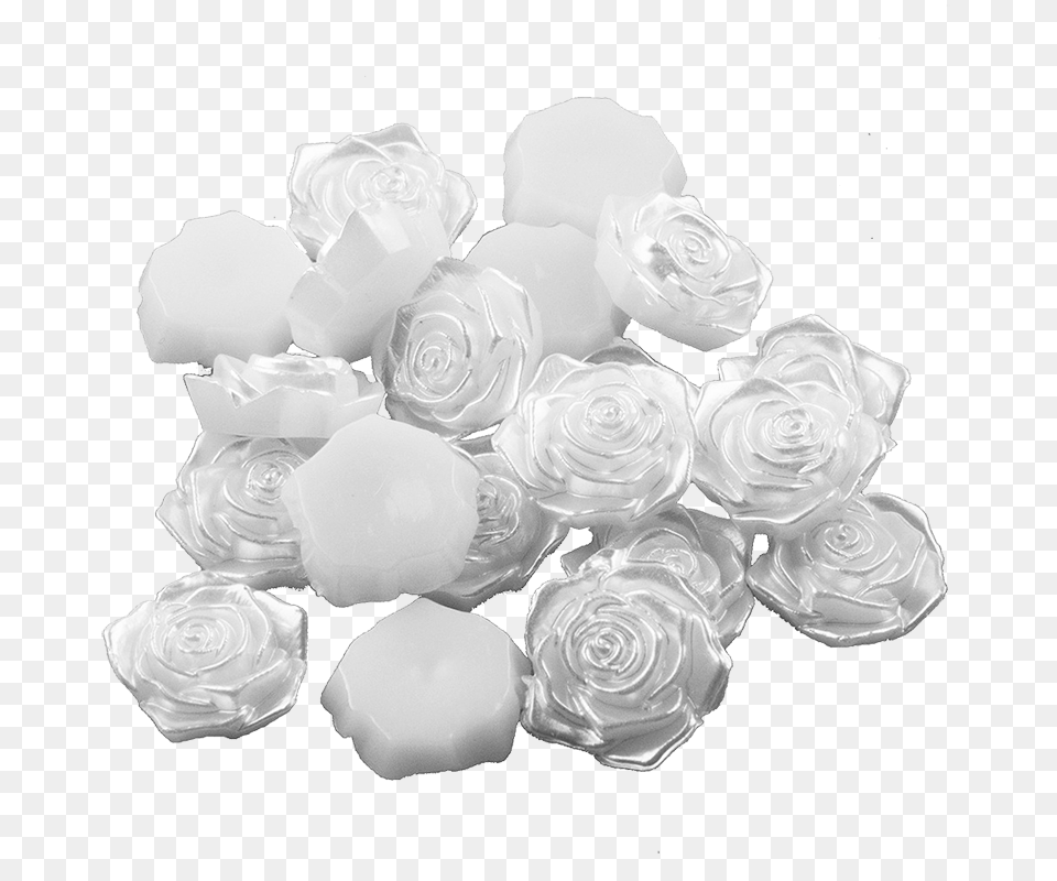 White Rose Cabochon Embellishments Garden Roses, Flower, Plant Free Transparent Png