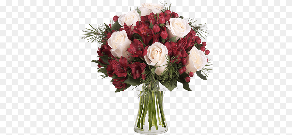 White Roses And Alstroemerias Orkide Ve Gl Buketi, Flower, Flower Arrangement, Flower Bouquet, Plant Free Png