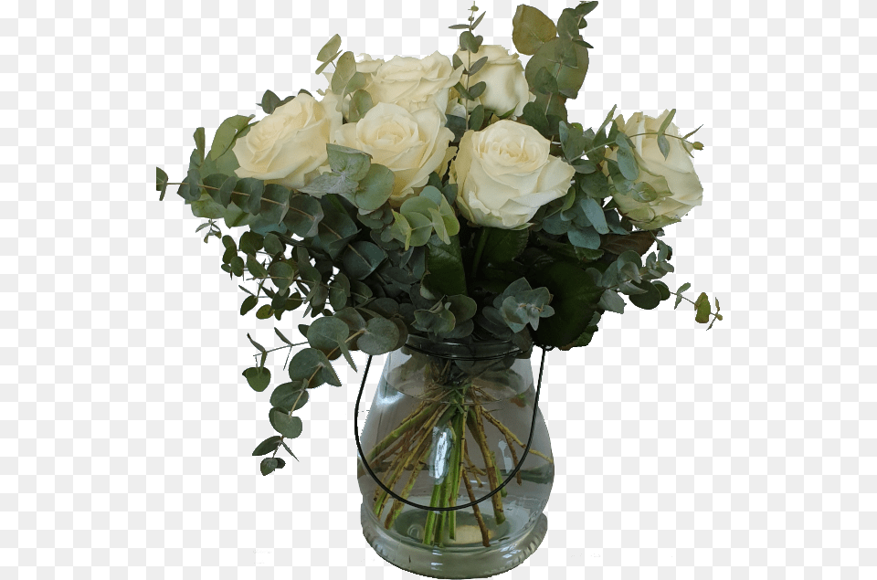 White Roses And Eucalyptus White Roses And Eucalyptus, Flower, Flower Arrangement, Flower Bouquet, Plant Png