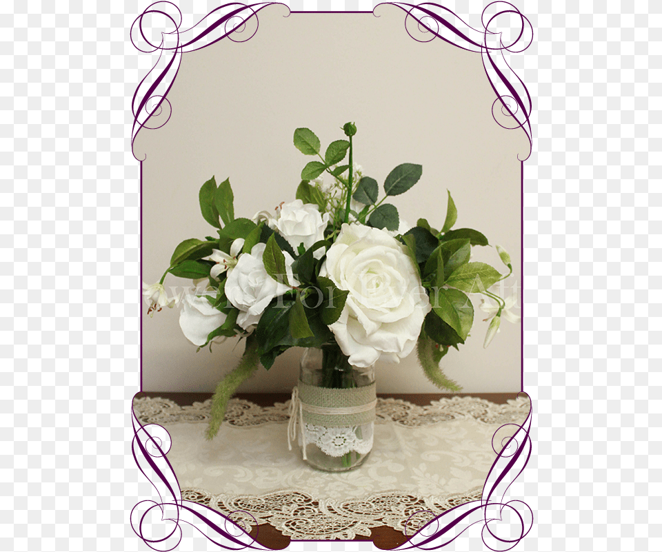 White Roses U0026 Foliage Table Posy Silk Australian Native Flowers For Cakes, Art, Floral Design, Flower, Flower Arrangement Free Transparent Png