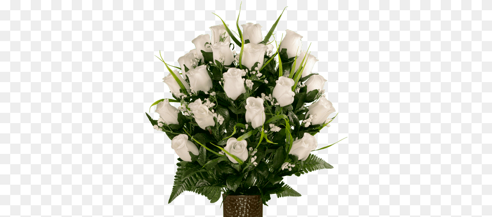 White Roses With Lily Grass Garden Roses, Flower, Flower Arrangement, Flower Bouquet, Plant Png Image