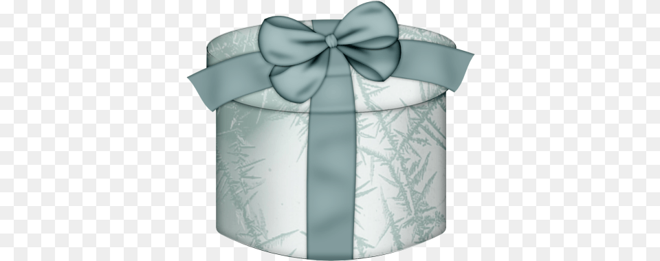 White Round Gift Box With Blue Bow Clipart Blue Gift Clipart, Accessories, Formal Wear, Tie Free Png
