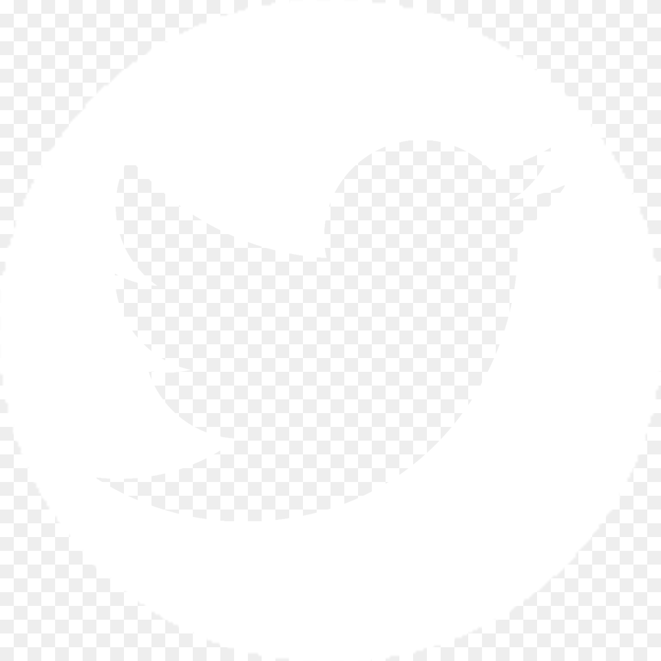 White Round Twitter Logo Clipart Twitter Icon Round White, Silhouette, Stencil, Animal, Kangaroo Png