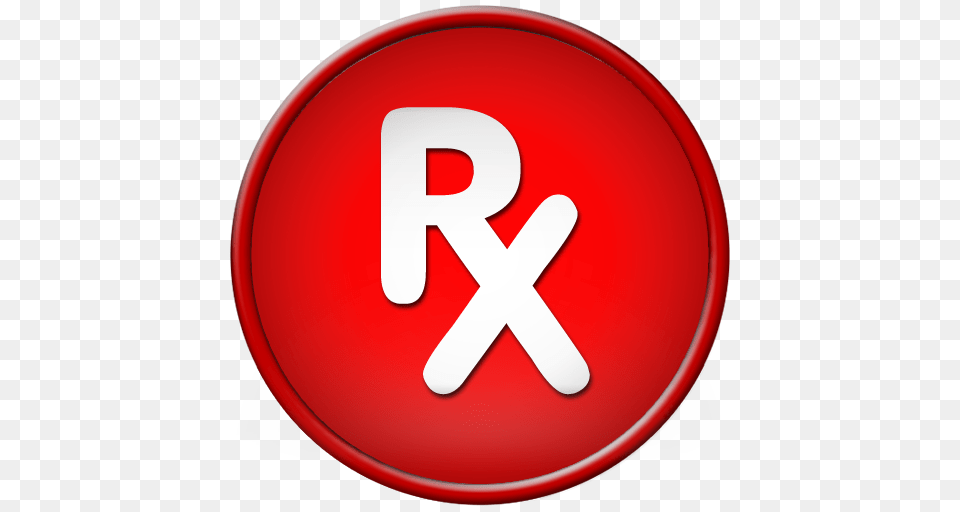 White Rx Symbol Red Button Clipart Image, Sign, Food, Ketchup, Road Sign Free Png