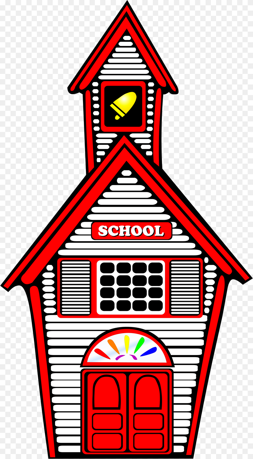 White Schoolhouse One Room Schoolhouse Clipart, Dynamite, Weapon, Architecture, Building Free Png Download