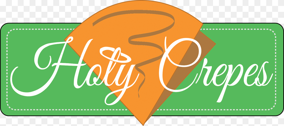 White Script Text Saying Holy Crepes Overlays A Vector Holy Crepes Food Truck Amp Catering, Logo Png Image