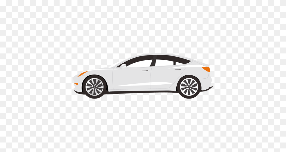 White Sedan Illustration, Car, Vehicle, Transportation, Wheel Free Png