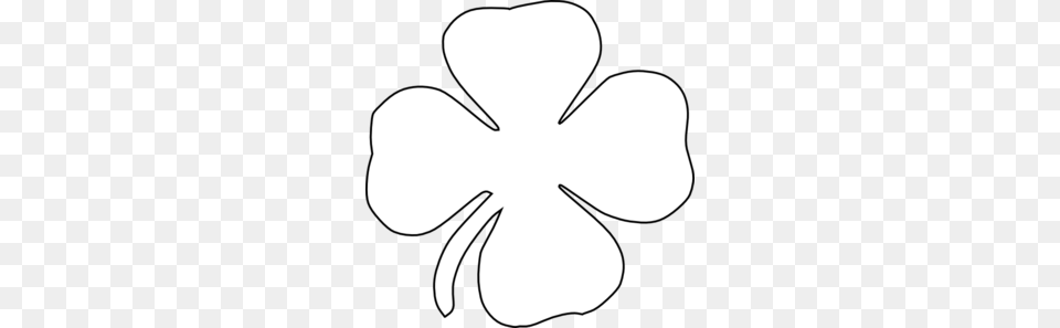 White Shamrock Cliparts, Flower, Plant, Stencil, Animal Free Png