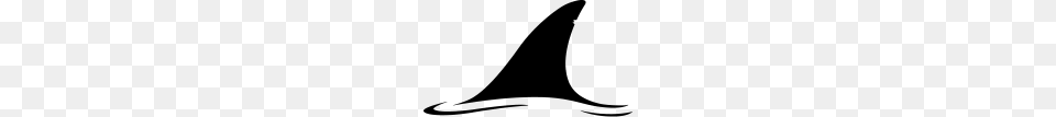 White Shark Fin, Gray Png Image