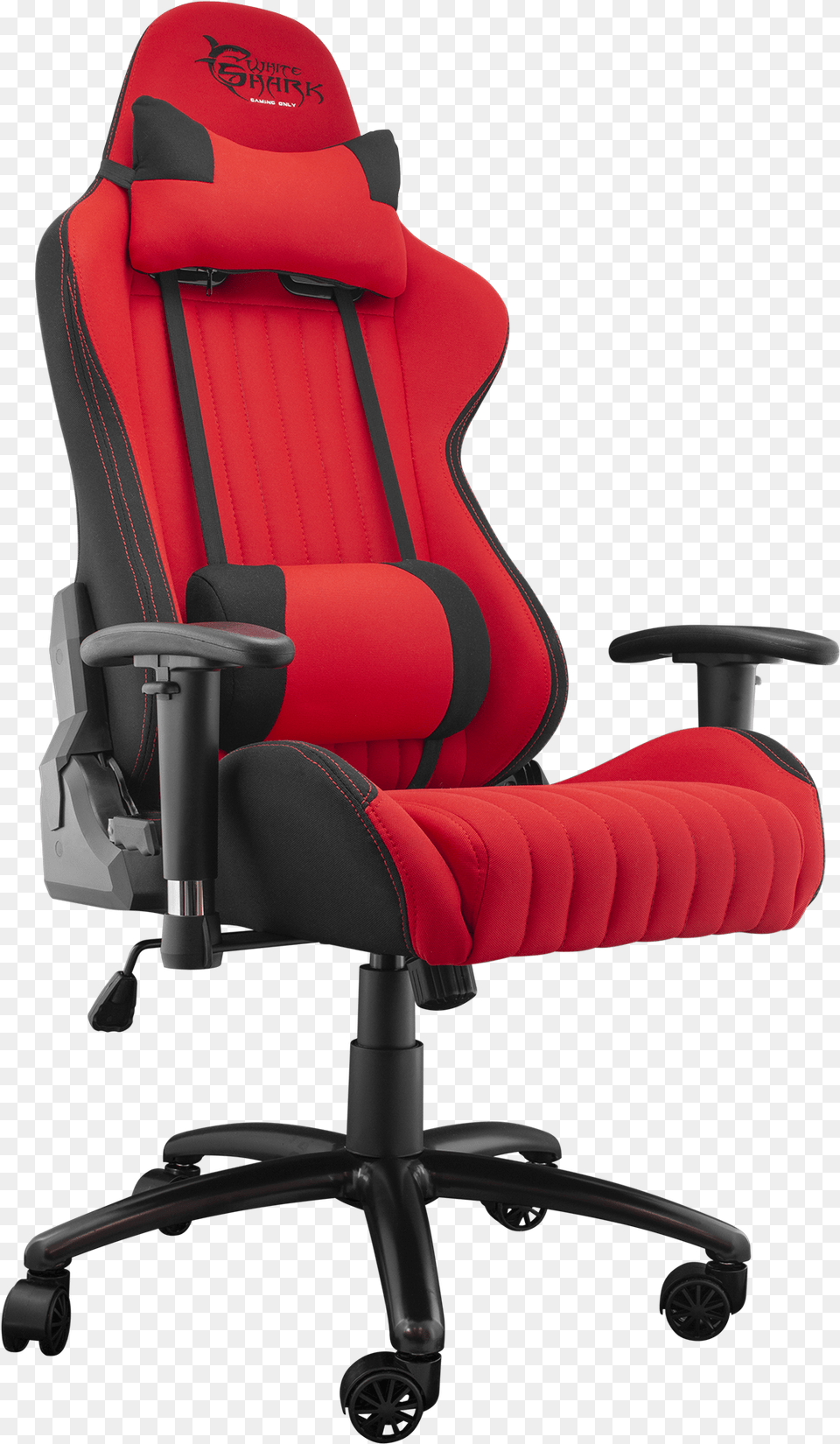 White Shark Gaming Chair Red Devil Red 1 White Shark Gaming Chair, Cushion, Furniture, Home Decor, Headrest Free Transparent Png