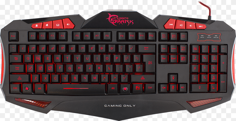 White Shark Keyboard Gk 1621 Shogun Red Keyboard Free Transparent Png