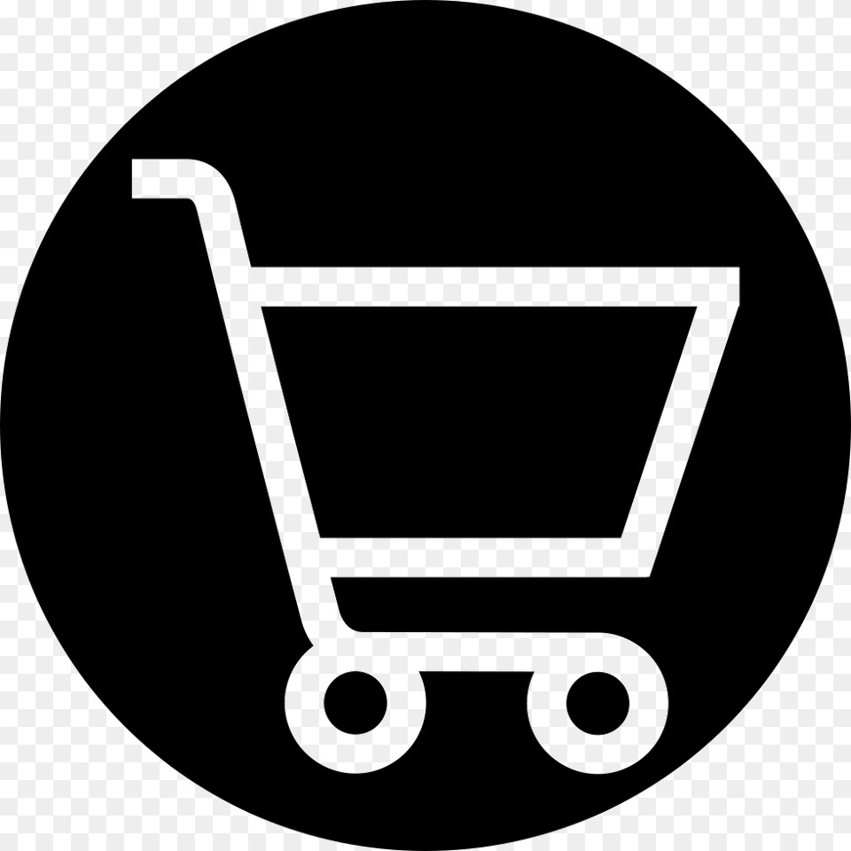 White Shopping Basket Icon Clipart Circle Shopping Cart Icon, Shopping Cart, Disk Png Image