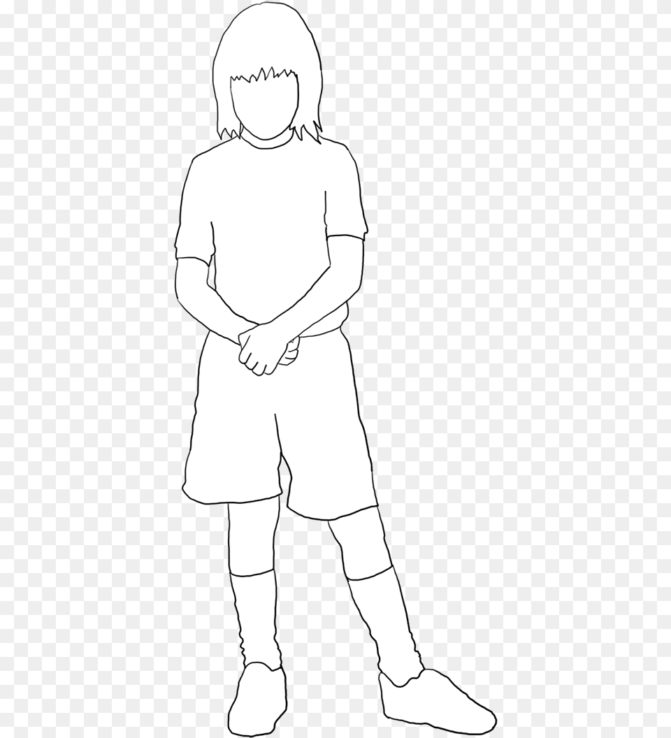 White Silhouette Of Girl In Shorts Girl Silhouette White, Baby, Person, Art, Book Free Transparent Png
