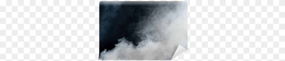 White Smoke On Black Background White, Nature, Outdoors, Weather, Blackboard Png Image