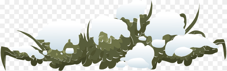 White Snow Bush Clipart, Nature, Outdoors, Weather, Sky Free Png