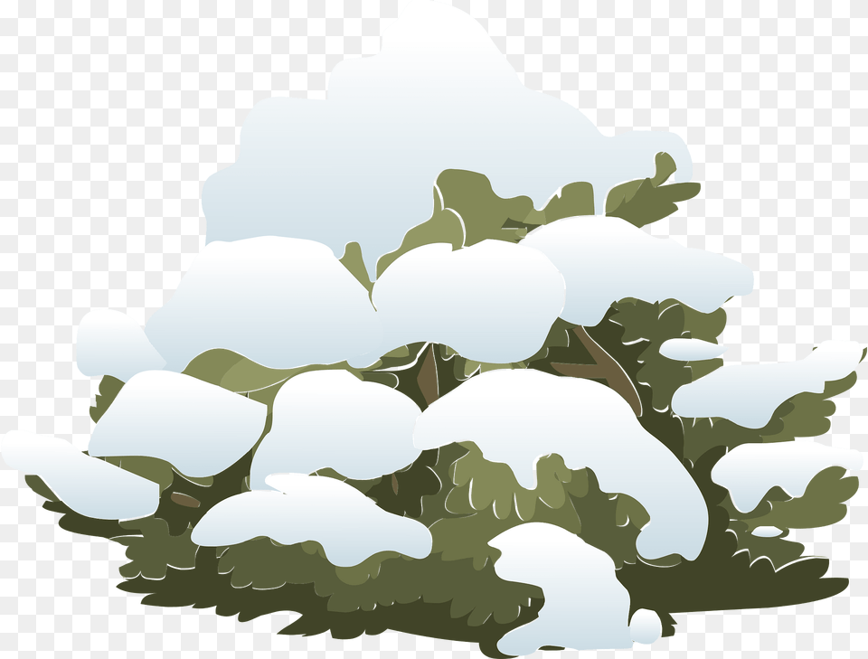 White Snow Bush Clipart, Outdoors, Nature, Ice, Animal Free Transparent Png