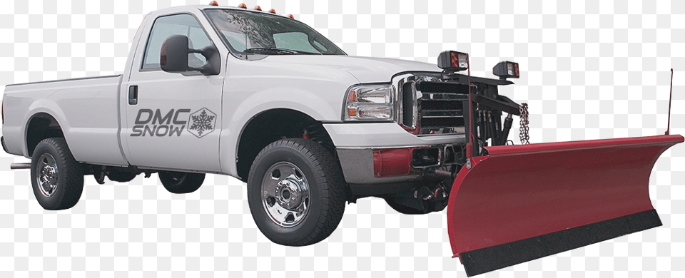 White Snow Plow Truck, Machine, Tractor, Vehicle, Transportation Png Image