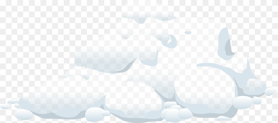 White Snow Rubble Clipart, Cloud, Nature, Outdoors, Sky Png Image