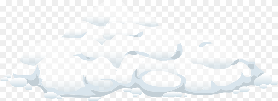 White Snow Rubble Clipart, Nature, Outdoors, Ice, Sky Png Image