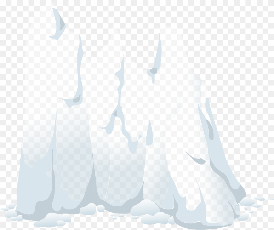 White Snow Skirt Clipart, Ice, Nature, Outdoors, Iceberg Free Transparent Png