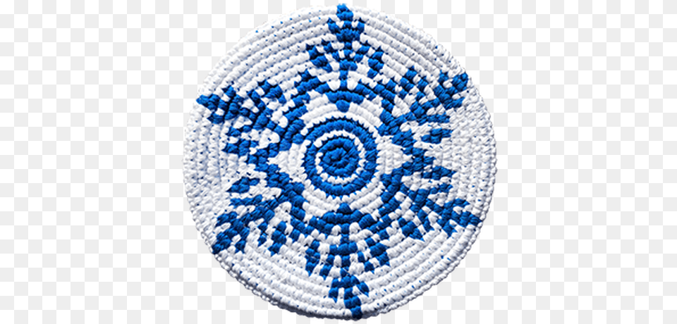 White Snowflake Blue Disc Pocketdisc Circle, Home Decor, Rug, Pattern Free Transparent Png