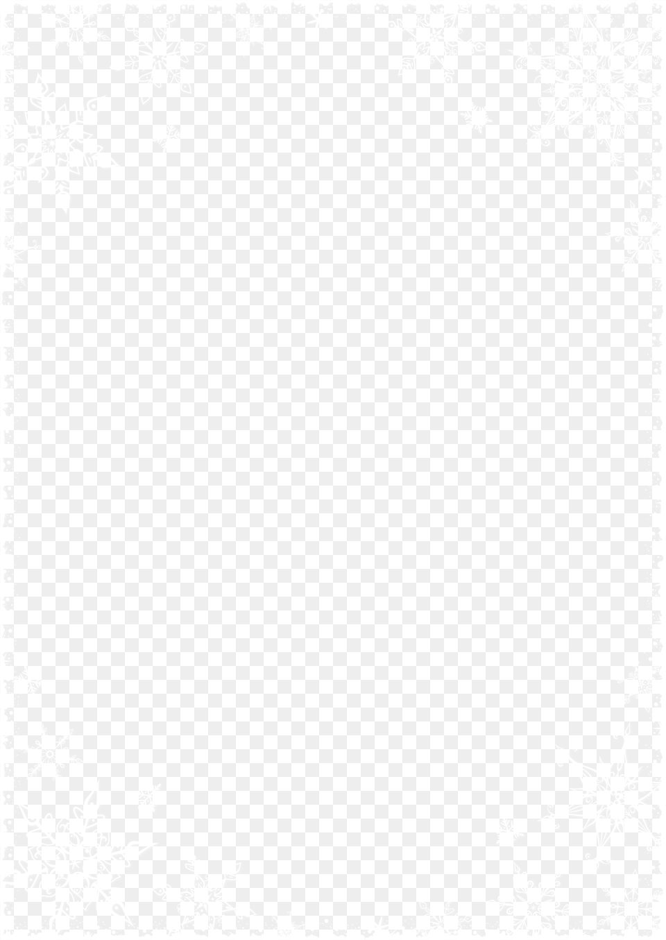 White Snowflake Border Free Png Download