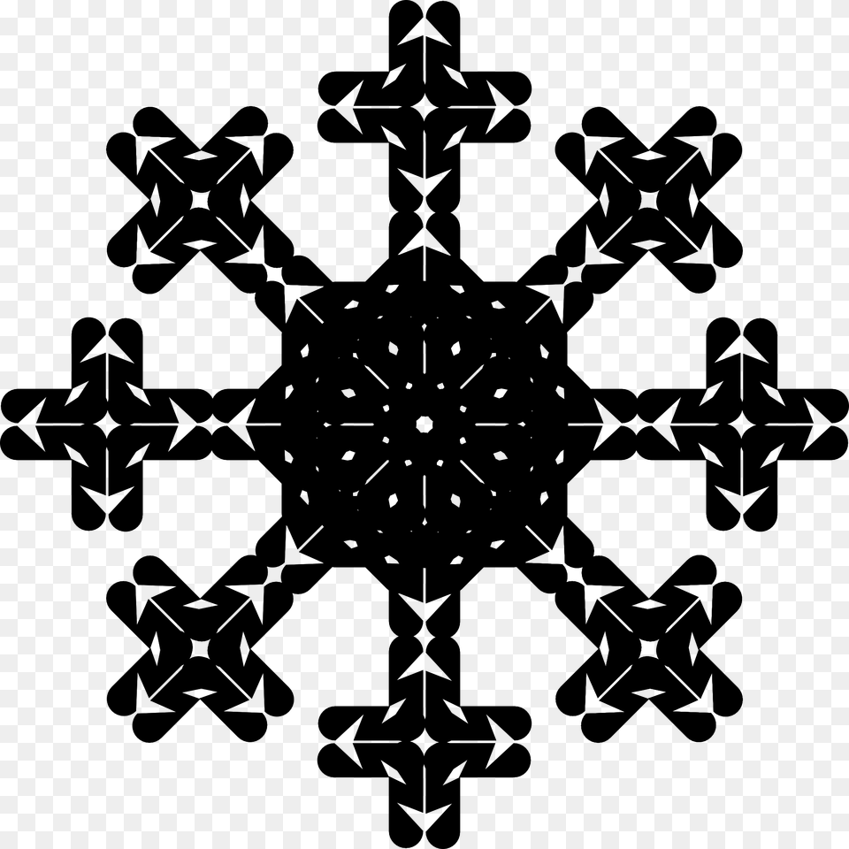 White Snowflake Clipart Clip Art, Gray Png Image