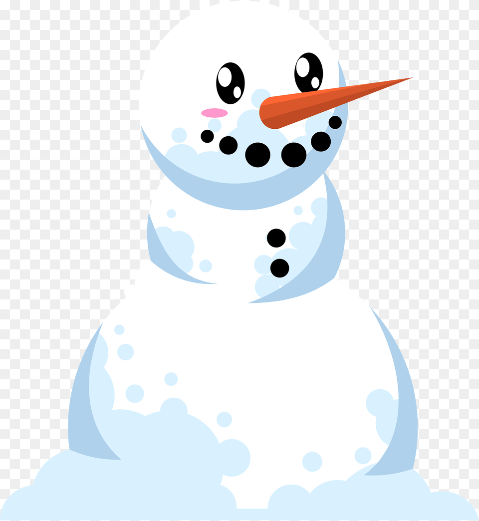 White Snowman Clipart, Nature, Outdoors, Snow, Winter Free Transparent Png