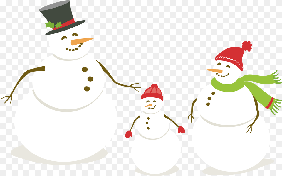 White Snowman Family Snowman Family, Nature, Outdoors, Winter, Snow Free Png Download