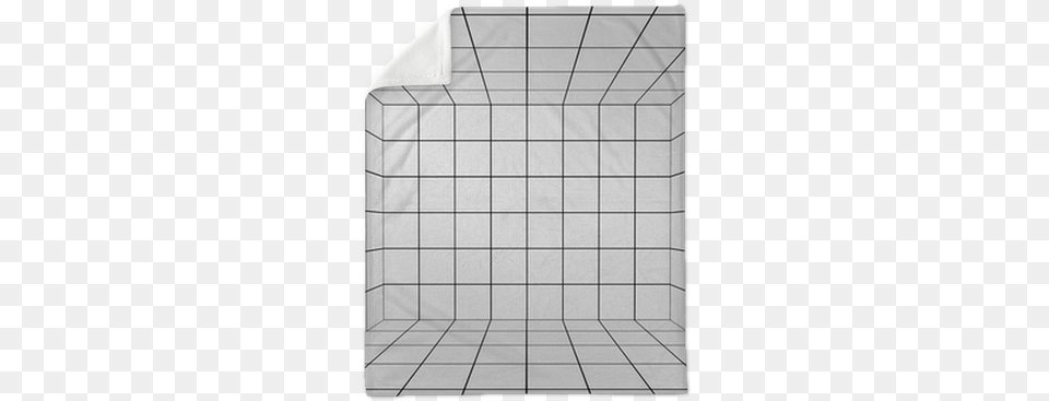 White Space With Perspective Grid 3d Plush Blanket Tile, Indoors Free Transparent Png