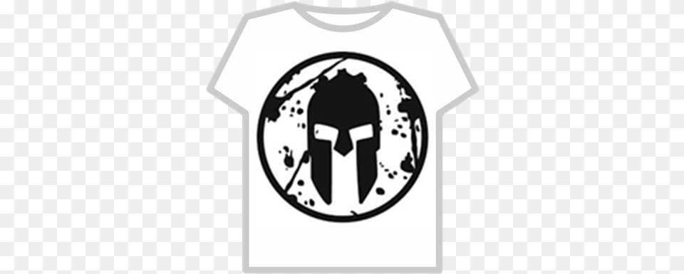 White Spartan Logo Roblox Spartan Race Logo, Clothing, T-shirt, Stencil Png