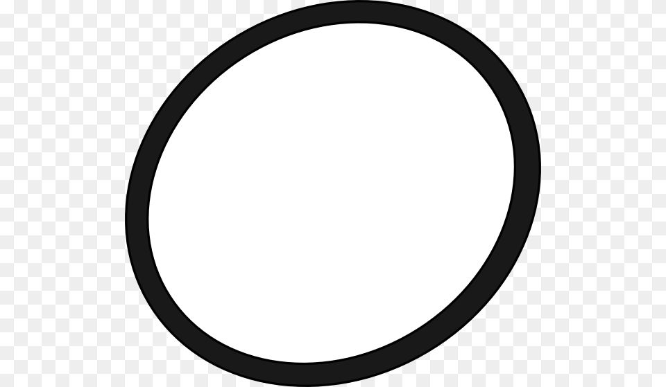 White Speech Bubble, Oval Free Png Download