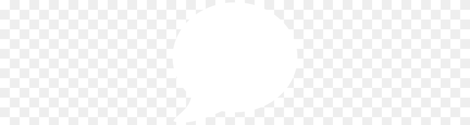 White Speech Bubble Icon, Cutlery Free Transparent Png