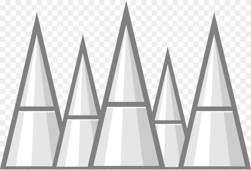 White Spikes Clipart, Triangle, Weapon Free Png