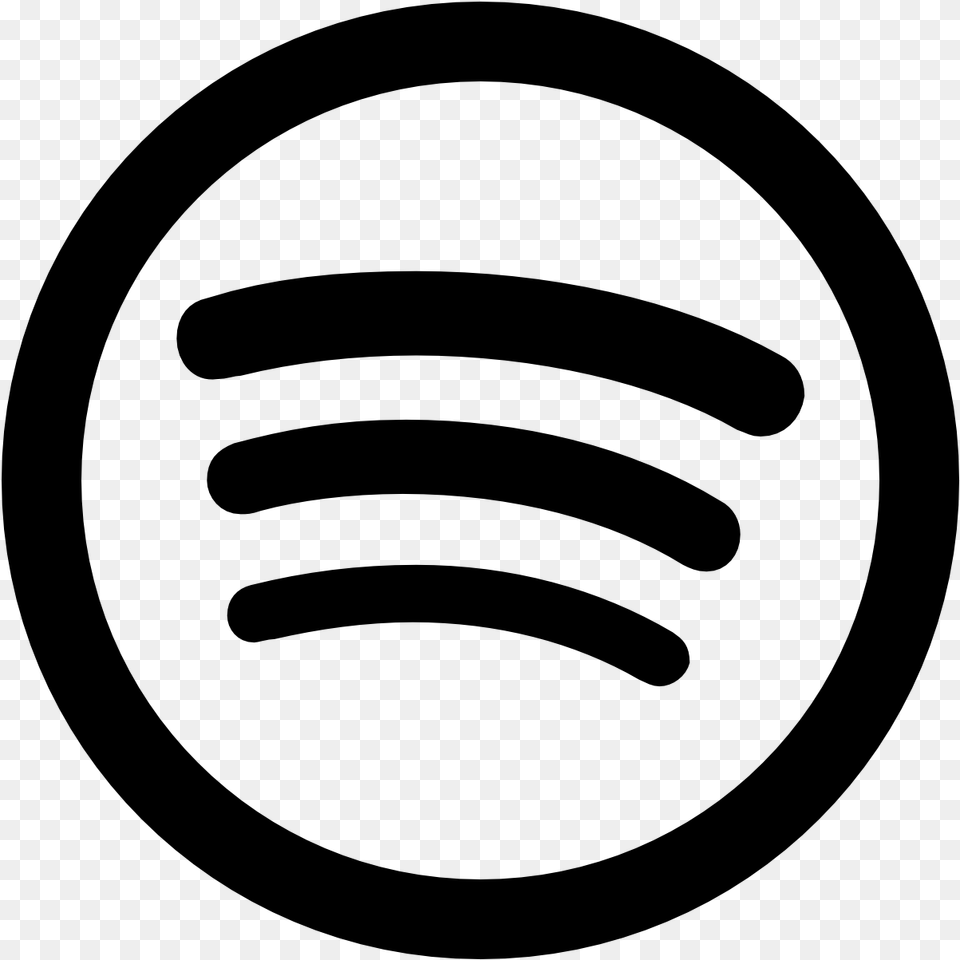 White Spotify Logo, Gray Png Image