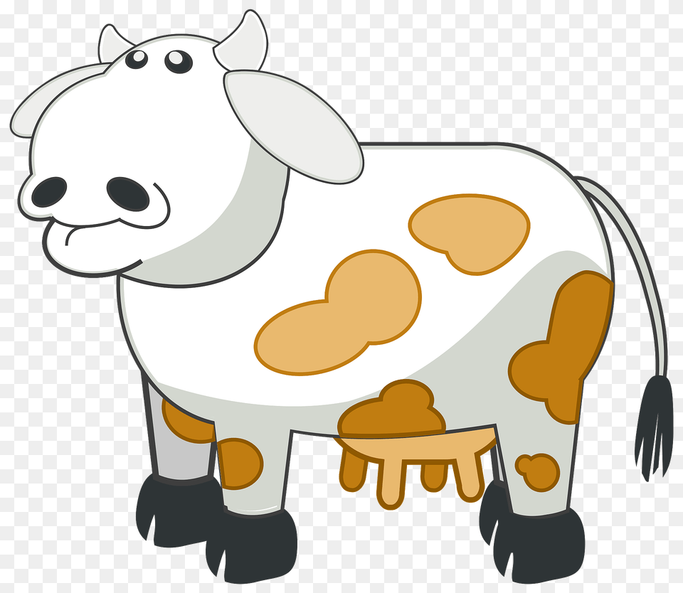 White Spotted Cow Clipart, Livestock, Animal, Cattle, Mammal Png