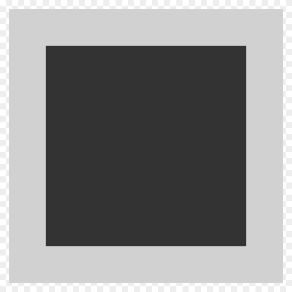 White Square Button Emoji Clipart, Gray, Electronics, Screen, Computer Hardware Free Png Download