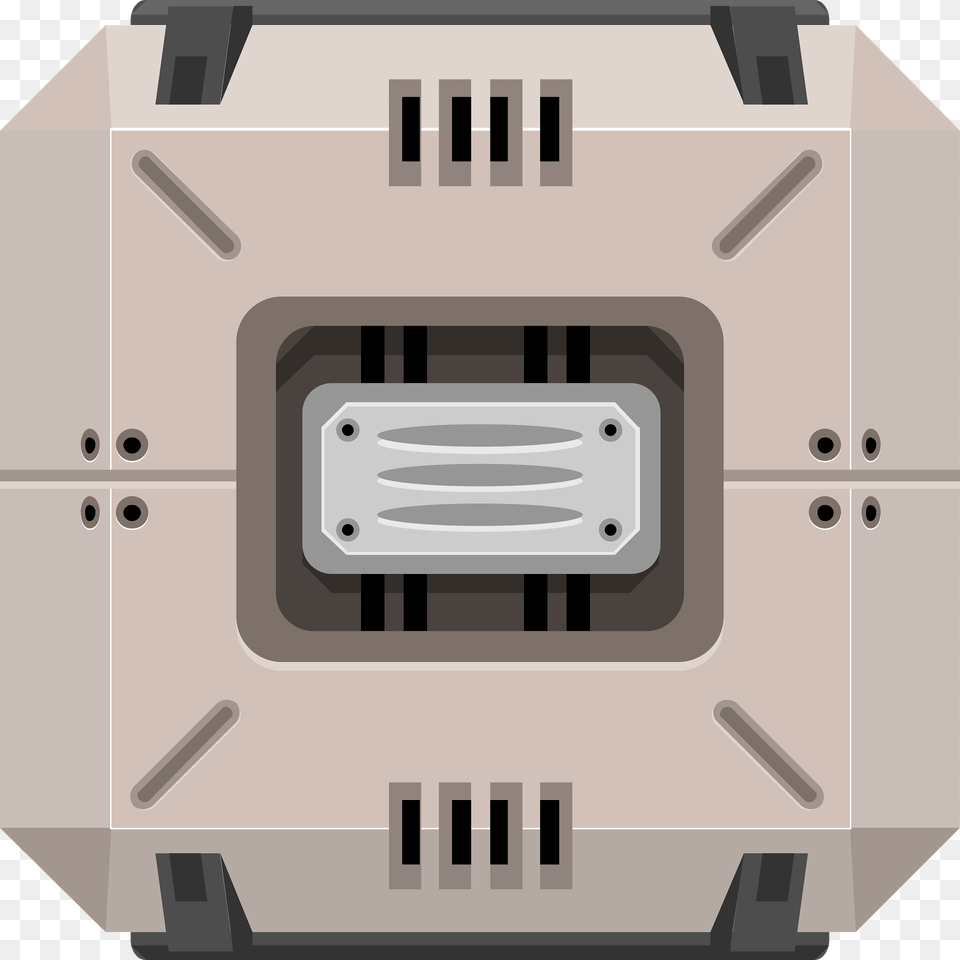 White Square Crate Clipart, Computer Hardware, Electronics, Hardware, Coil Free Transparent Png