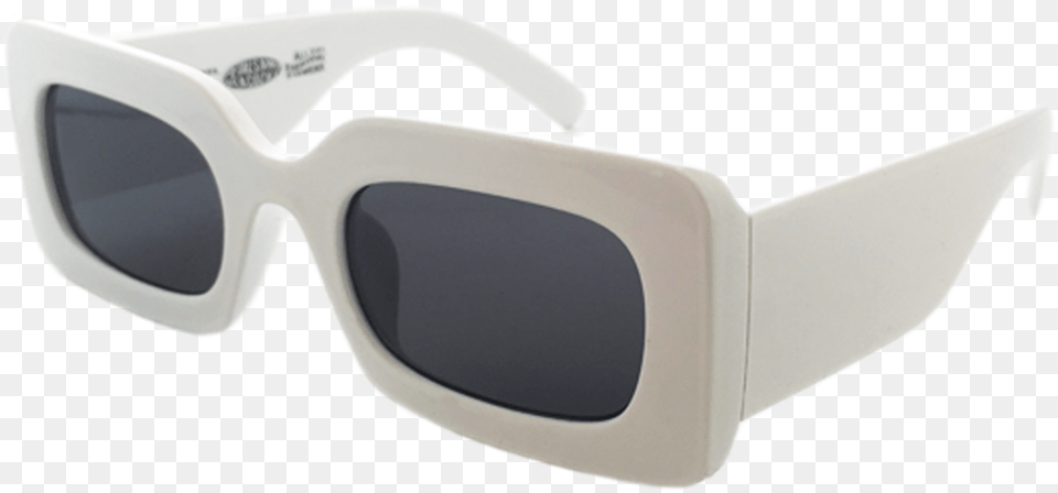 White Square Frame Sunglasses, Accessories, Glasses, Goggles Png Image