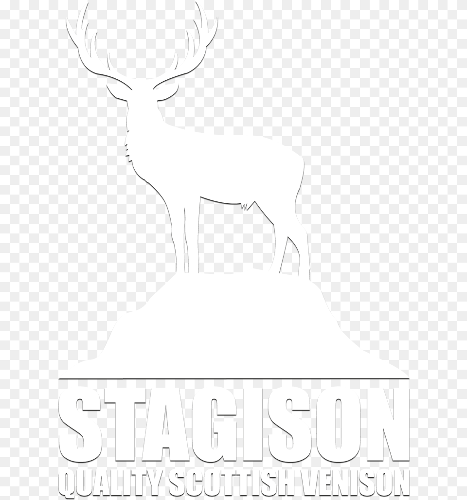 White Stagison Logo Of A Stag Can T Let You Brew, Animal, Deer, Elk, Mammal Free Png Download