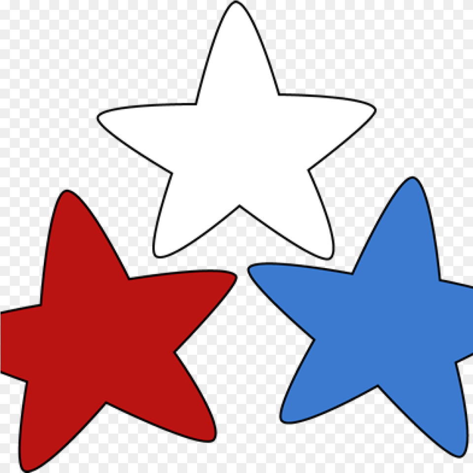 White Star Clipart Clip Art Images Red White And Blue Stars, Star Symbol, Symbol, Animal, Fish Png