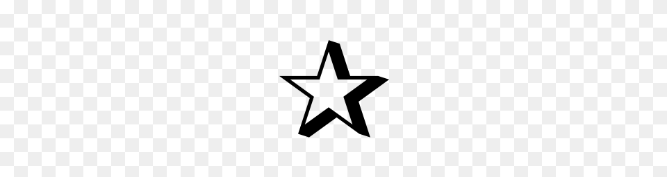 White Star Icons, Gray Free Png