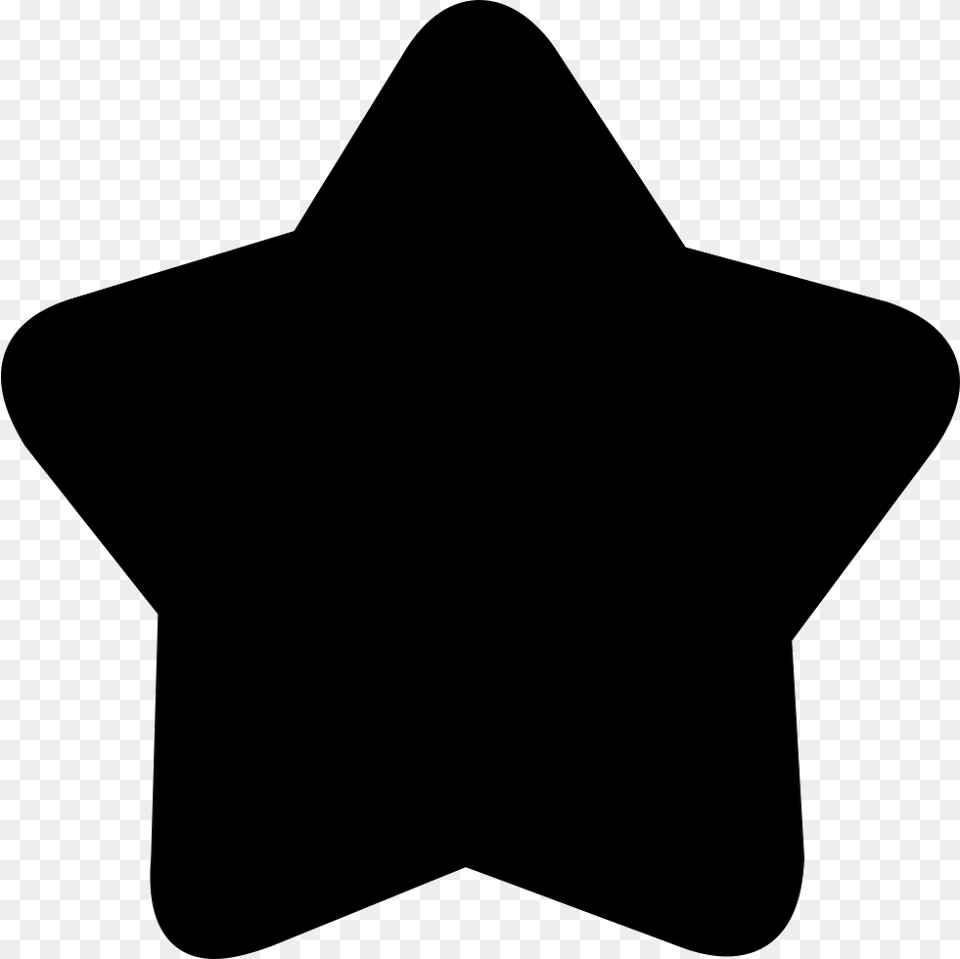 White Star Solid Rounded Star Icon, Star Symbol, Symbol Png Image